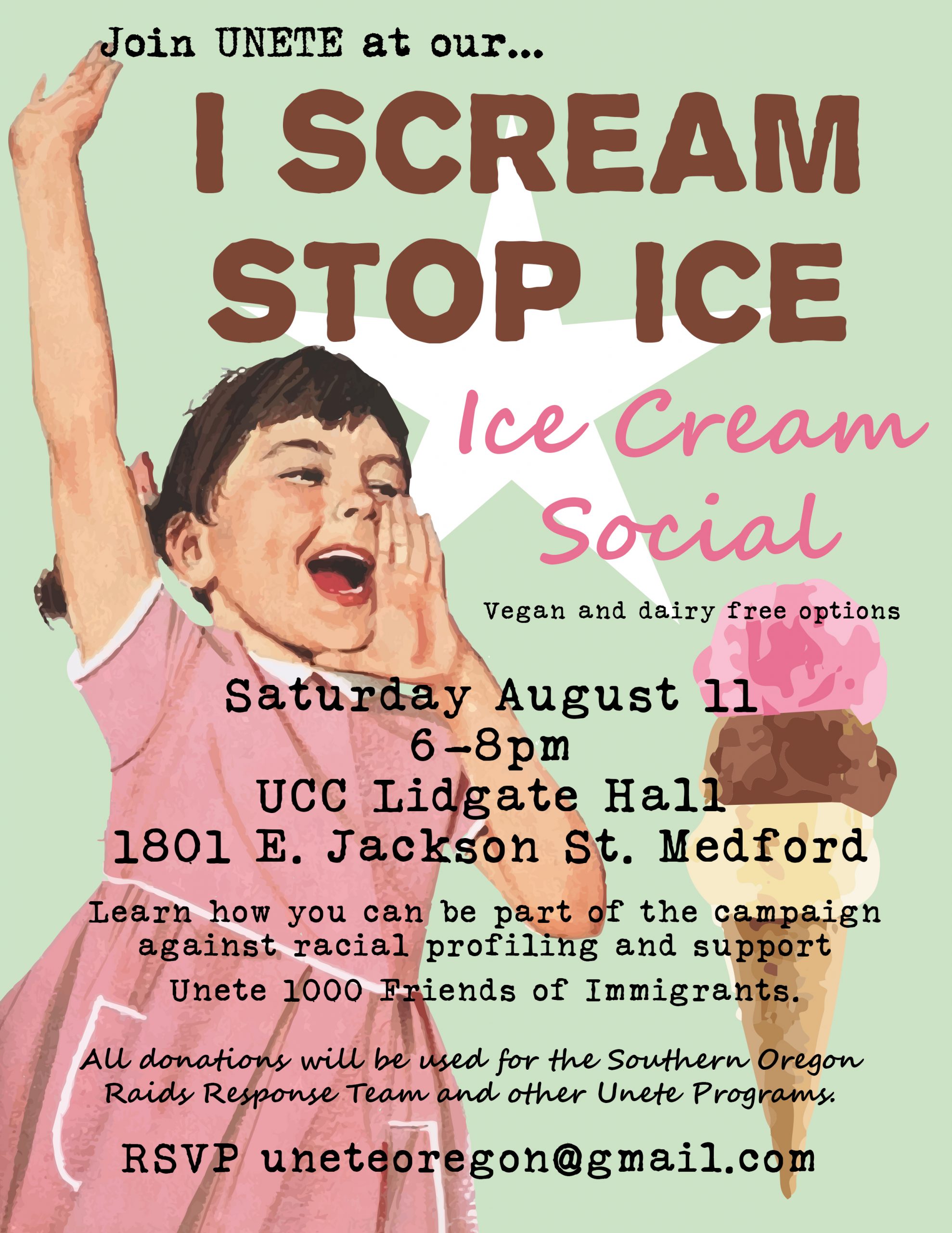 I Scream NO to ICE  Ice Cream Social